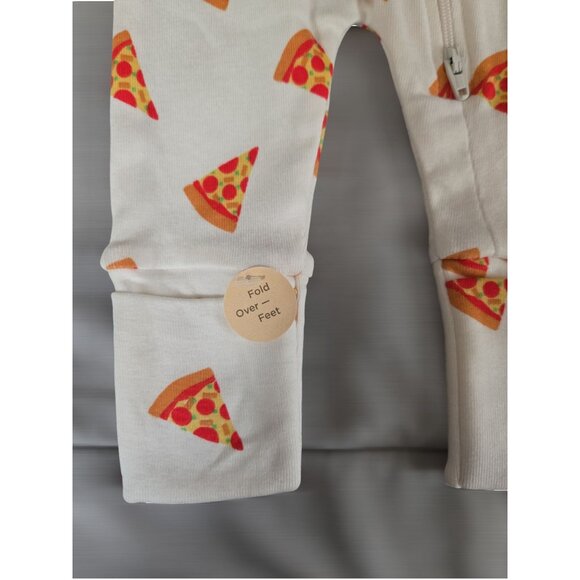 NWT Infant Pizza Slices-Themed Coveralls Size Newborn / M+A by Monica + Andy - Picture 5 of 5